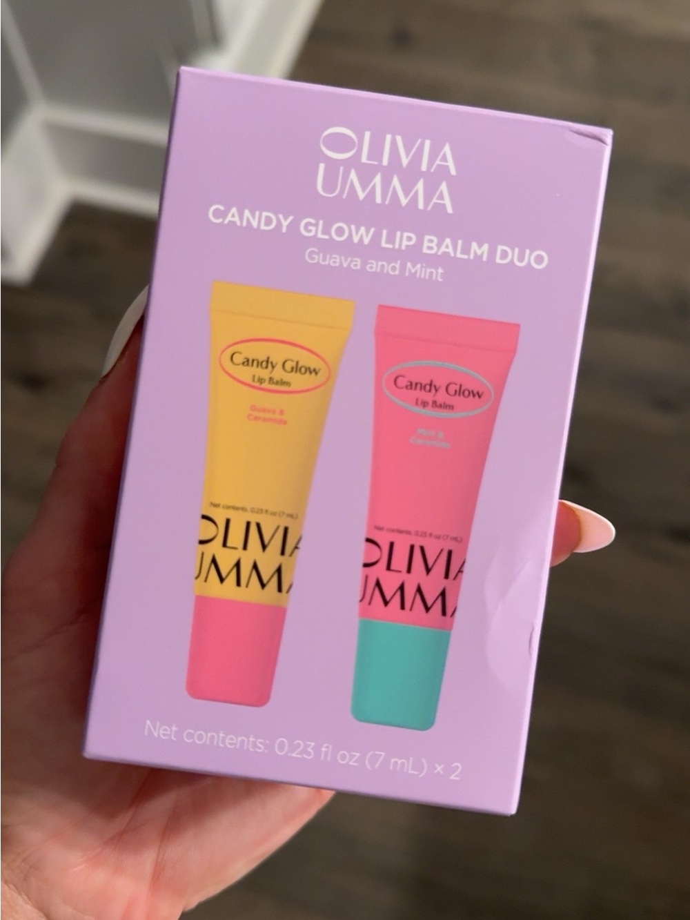 Candy Glow Lip Balm Duo - Guava & Mint (Pink, Yellow)